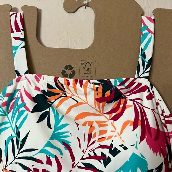 NWT Eddie Bauer One Piece Swimsuit Women’s XXL Shelf Bra Adjustable Straps New - Picture 10 of 16